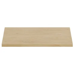 Plan Double Vasque|Meublorama Plan vasque NATURA L60 x P46 cm Chene clair À poser Compatible meuble sous vasque