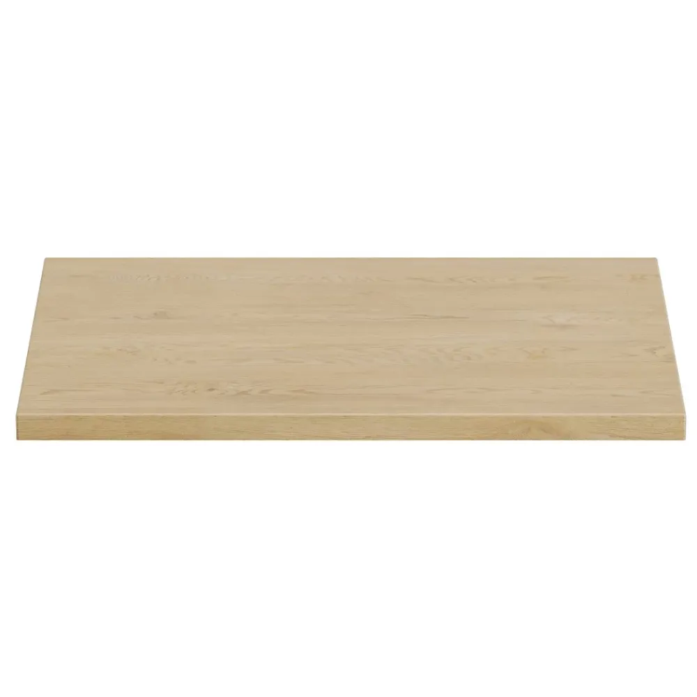 Plan Double Vasque|Meublorama Plan vasque NATURA L60 x P46 cm Chene clair À poser Compatible meuble sous vasque