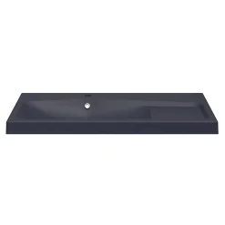 Plan Simple Vasque|GoodHome Plan vasque noir en résine l.100 cm Mila