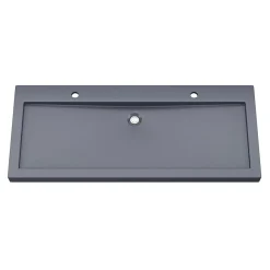 GoodHome Plan vasque noir en résine l.120 cm, Cooke & Lewis Harmon