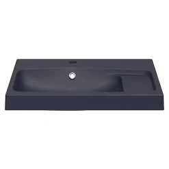 Plan Simple Vasque|GoodHome Plan vasque noir en résine l.60 cm Mila