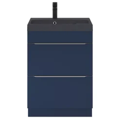 Plan Simple Vasque|GoodHome Plan vasque noir en résine l.60 cm Mila