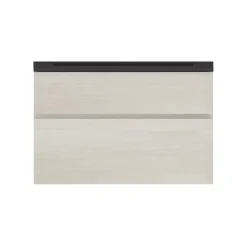 Plan vasque noir en résine faible profondeur l.90 cm, Calao