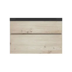 Plan vasque noir en résine faible profondeur l.90 cm, Calao