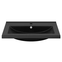 GoodHome Plan vasque noir Nira 60 cm
