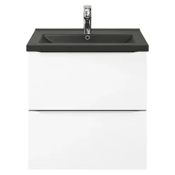 GoodHome Plan vasque noir Nira 60 cm