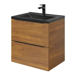 GoodHome Plan vasque noir Nira 60 cm