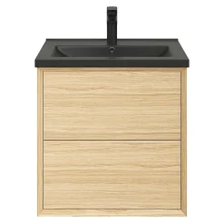 GoodHome Plan vasque noir Nira 60 cm