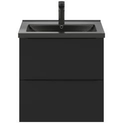 GoodHome Plan vasque noir Nira 60 cm
