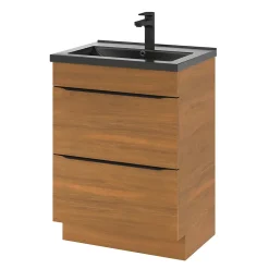GoodHome Plan vasque noir Nira 60 cm