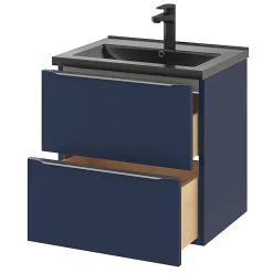 GoodHome Plan vasque noir Nira 60 cm