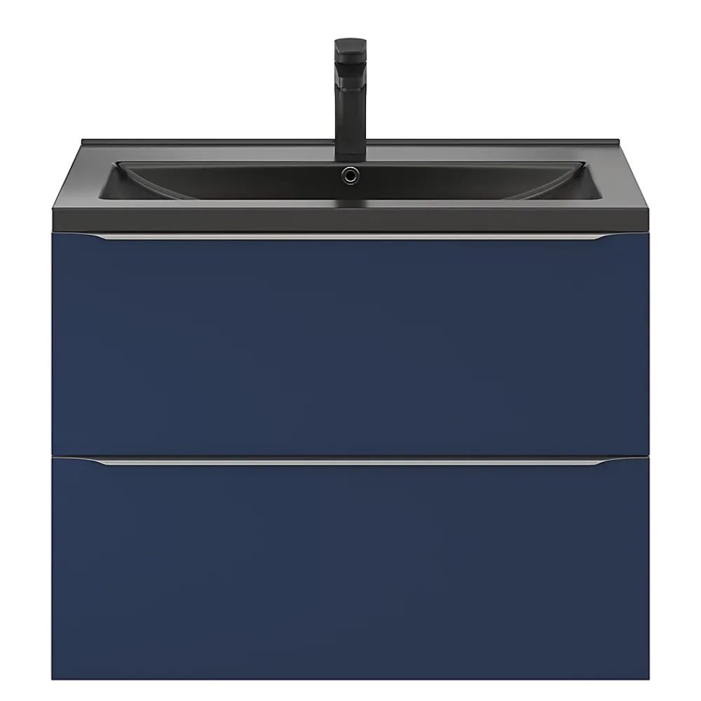 Plan Simple Vasque|GoodHome Plan vasque noir Nira 80 cm