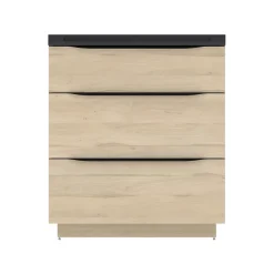 Plan Simple Vasque| Plan vasque noir mat en résine l.80 cm, Pamili