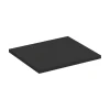 Meublorama Plan vasque noir SAVIA 60 cm Plateau de 60 cm pour meuble sous vasque