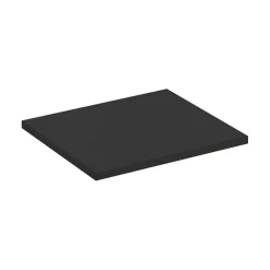 Meublorama Plan vasque noir SAVIA 60 cm Plateau de 60 cm pour meuble sous vasque
