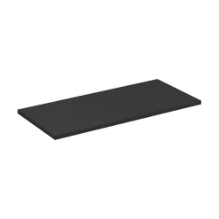Meublorama Plan vasque noir SAVIA 120 cm Plateau de 120 cm pour meuble sous vasque