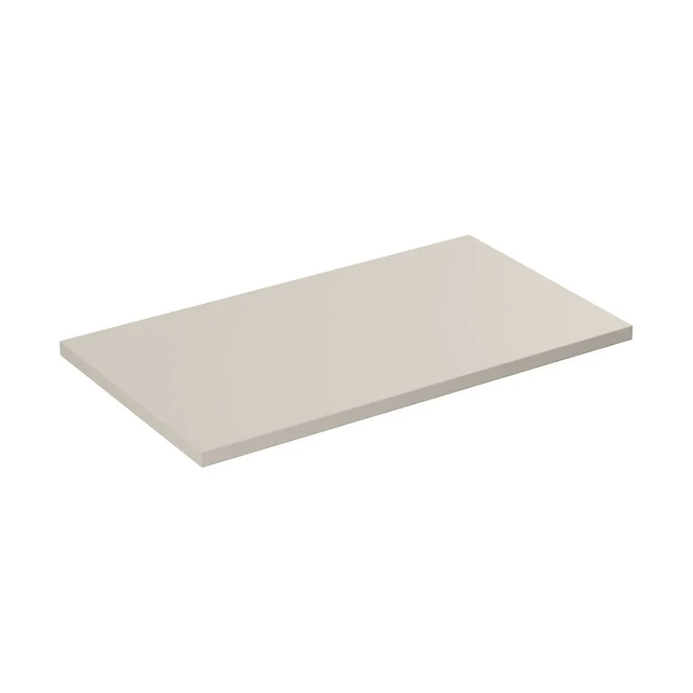 Meublorama Plan vasque NOXERA 80 cm Beige mat À poser Design élégant et compact