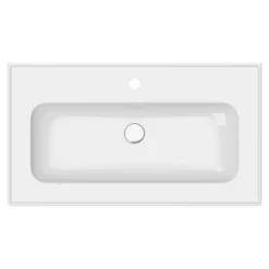 Plan Simple Vasque|GoodHome Plan vasque simple blanc en céramique l.80 cm, Endell