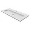 Plan Simple Vasque|GoodHome Plan vasque simple blanc en céramique l.100 cm, Endell