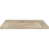C-Negoce Plan vasque simple en travertin Scabas Provence - 120 x 45 x 10 cm -