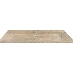 C-Negoce Plan vasque simple en travertin Scabas Provence - 120 x 45 x 10 cm -