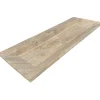 C-Negoce Plan vasque simple marron en travertin Provence - 120 x 45 x 10 cm -