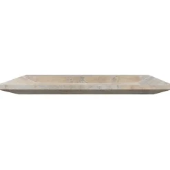 C-Negoce Plan vasque simple marron en travertin Provence - 120 x 45 x 10 cm -