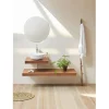 Sanycces Plan vasque suspendu ZERO pour salle de bain design noyer 45 x 120 cm