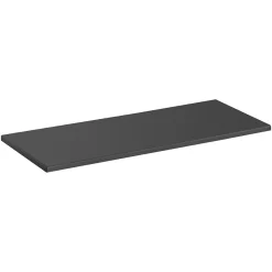 Plan Double Vasque|Meublorama Plan vasque TAMO 140 cm Coloris gris anthracite À poser