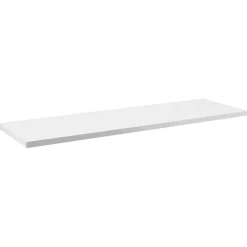 Plan Double Vasque|Meublorama Plan vasque VANO Blanc alpin L120 x P40 x H2 cm À poser sur meuble salle de bain