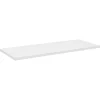 Plan Double Vasque|Meublorama Plan vasque VANO Blanc alpin L100 x P40 x H2 cm À poser sur meuble de salle de bain
