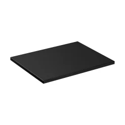 Meublorama Plan vasque VANTA 60 cm noir Plateau compact pour meuble sous vasque