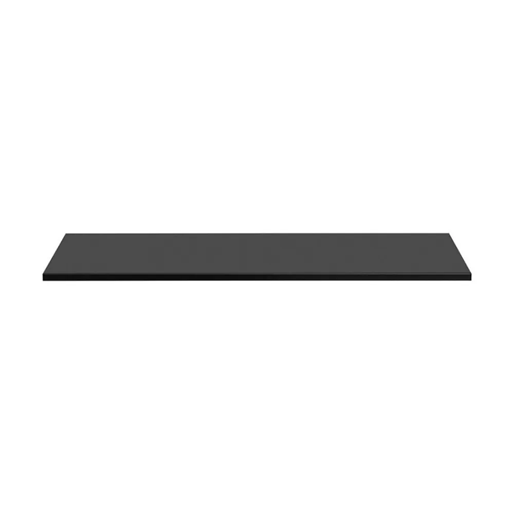 Plan Double Vasque|Meublorama Plan vasque VANTA 140 cm noir Plateau grande largeur pour meuble sous vasque