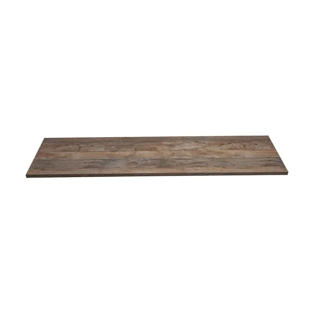 Plan Double Vasque|Meublorama Plan vasque VANTA chene foncé 120 cm Tablette de salle de bain