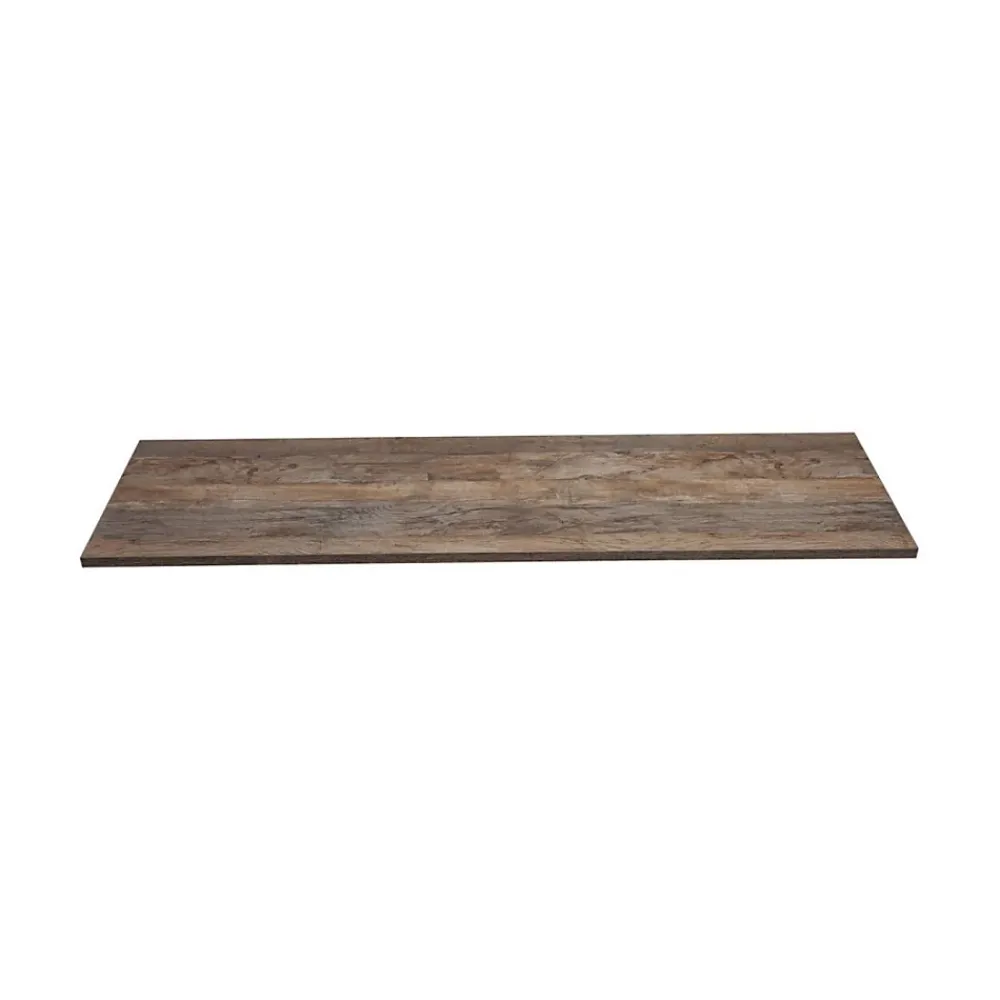 Meublorama Plan vasque VANTA chene foncé 160 cm Tablette de salle de bain