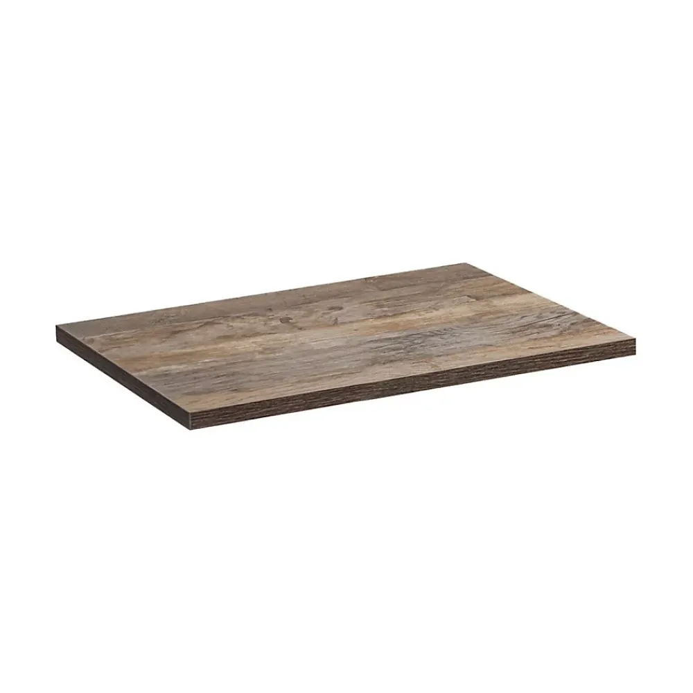Meublorama Plan vasque VANTA chene foncé 60 cm Tablette de salle de bain