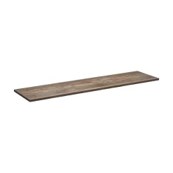 Plan Double Vasque|Meublorama Plan vasque VANTA chene foncé 140 cm Tablette de salle de bain