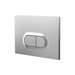 Vitra Plaque de chasse d'eau chrome mat GoodHome
