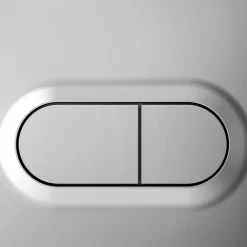 Vitra Plaque de chasse d'eau chrome mat GoodHome