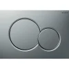 Wc Suspendu|Gebererit Plaque de commande - Geberit - Sigma01 - Chromé mat - Double touche
