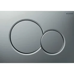 Wc Suspendu|Gebererit Plaque de commande - Geberit - Sigma01 - Chromé mat - Double touche