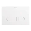 Duravit Plaque de commande et de déclenchement de chasse pour WC et toilettes - Blanc - 21,7x1x14,7cm (LxPxH) - DuraSystem