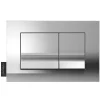 Wc Suspendu|Jacob Delafon Plaque de commande , double touches rectangulaires, Chrome