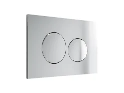 Vente-unique Plaque de commande pour WC avec double touche - Chrome - OPULUS