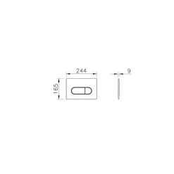 Wc Suspendu|Vitra Plaque de commande Root Round Noir mat