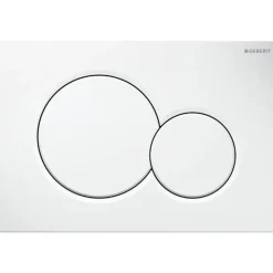 Geberit Plaque de commande WC Sigma01 double touche: blanc alpin