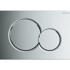Geberit Plaque de commande WC Sigma01 double touche: chromé brillant