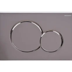 Geberit Plaque de commande WC Sigma01 double touche: chromé brillant