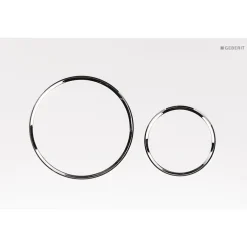 Geberit Plaque de commande WC Sigma20 double touche: blanc, chromé brillant