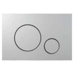 Wc Suspendu|GoodHome Plaque de déclenchement WC double touche chrome mat